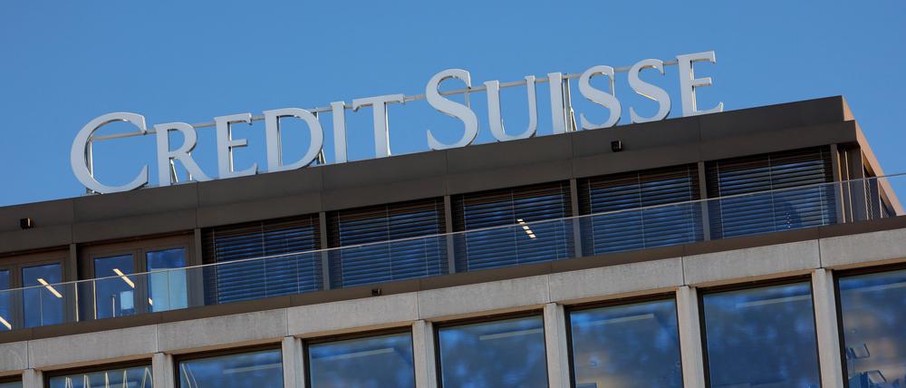 Logo der Credit Suisse-Bank.  