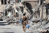 Auf dem Vormarsch. Große Teile der Stadt sind unter Kontrolle der "Syrischen Demokratischen Kräfte".