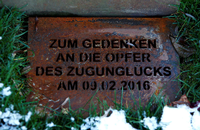 Gedenkstein für die Opfer des Zugunglücks von Bad Aibling
