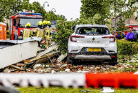 Sturmschäden im niederländischen Zierikzee in Zeeland, die am 27.06.2022 durch einen Tornado verursacht wurden.