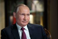 Russlands Präsident Wladimir Putin am 1. März bei einem NBC-Interview in Moskau.