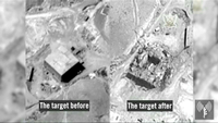 Von Israels Militär dokumentiert: Der syrische Reaktor vor (links) und nach dem Angriff.