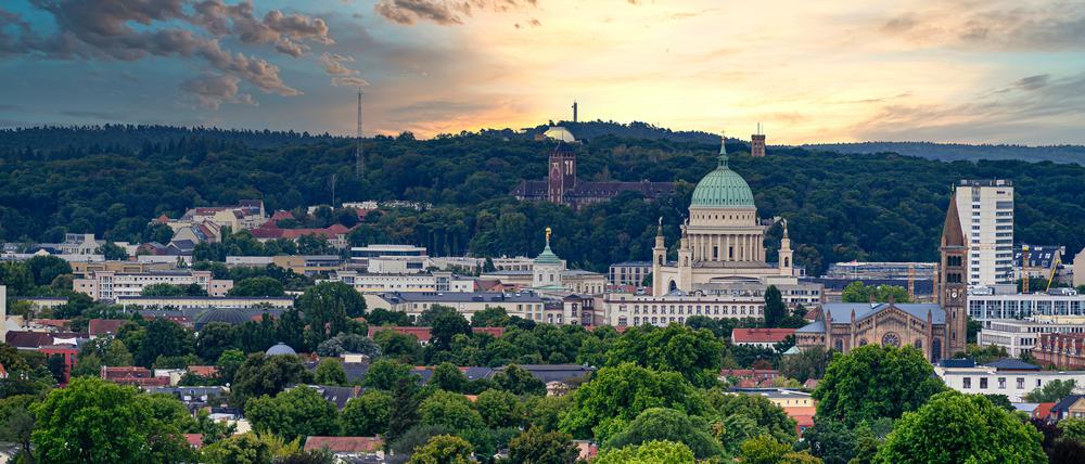 Blick vom Belvedere auf Nikolaikirche und Brauhausberg: Potsdams Gesundheitswirtschaft hat große Ziele.