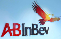 Das Logo des weltgrößten Brauereikonzerns AB Inbev.