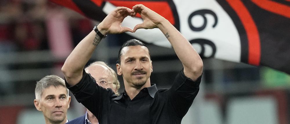 Zlatan Ibrahimovic gab beim AC Mailand nun sein Karriereende bekannt.