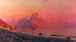 Adelsteen Normann, „Sommerabend in den Lofoten“ (vor 1891)