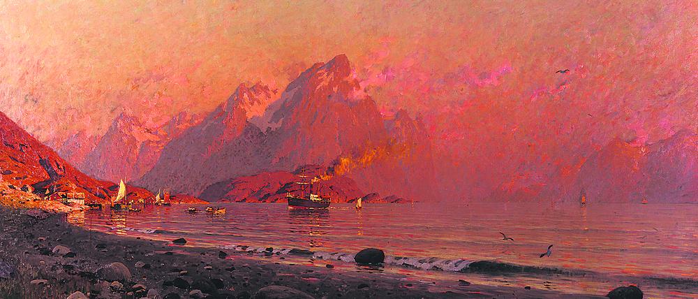Adelsteen Normann, „Sommerabend in den Lofoten“ (vor 1891)