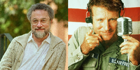 Adrian Cronauer (li.), der legendäre AFN-Radiomoderator, war Co-Autor des Drehbuchs von "Good Morning, Vietnam", für das Robin Williams einen Golden Globe erhielt.