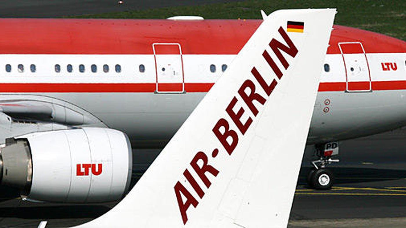 Fluggesellschaft Air Berlin verschluckt sich
