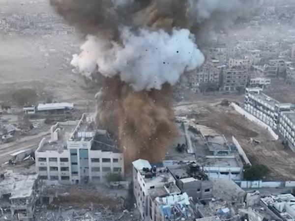 Eine Explosion ereignet sich Ende November in einem Tunnel am AI Shifa Krankenhauskomplex (Archivbild).