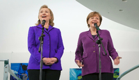 Angela Merkel und Hillary Clinton 2011.