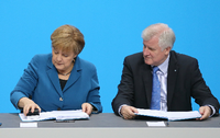 Angela Merkel und Horst Seehofer.