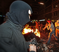 Die autonome Szene ruft zu militanten Aktionen vor dem Myfest auf. Hier ein Bild vom 1. Mai 2009.