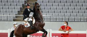 Das von Annika Schleu gerittene Pferd verweigerte im olympischen Hindernis-Parcours
