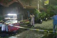 Bomben in Blumentöpfen: Der Tatort nach der Explosion in Hua Hin, Thailand.