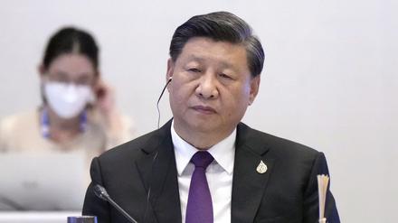  Xi Jinping, Präsident von China, während einer Sitzung des Apec-Gipfels.