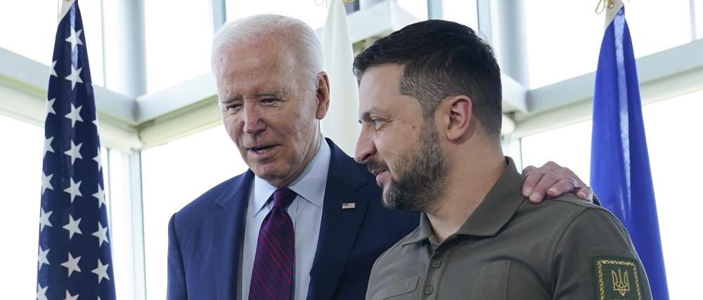 US-Präsident Joe Biden und der ukrainische Präsident Wolodymyr Selenskyj.