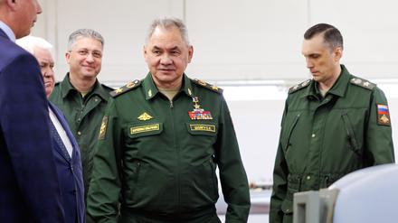 Russlands Verteidigungsminister Schoigu glaubt an den Sieg. 