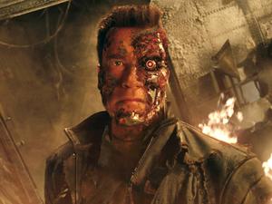 Arnold Schwarzenegger in dem Science-Fiction-Film Terminator 3.