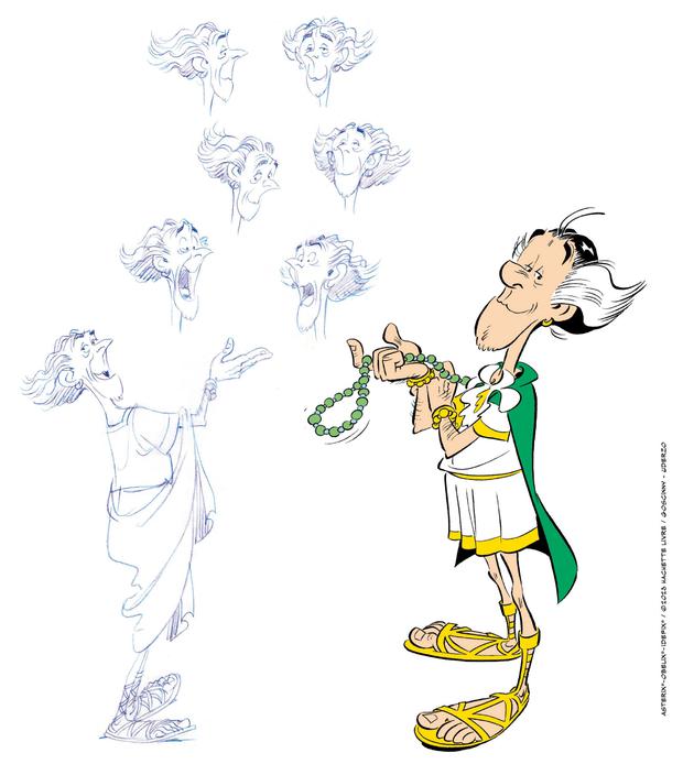 Visusversus ist im neuen Asterix-Album „Die weiße Iris“ der Gegenspieler der bekannten Gallier.