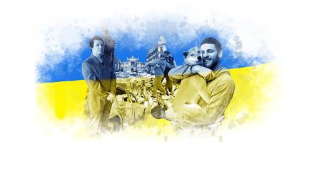 Für das Projekt „Ein Tag im Krieg“ haben sechs Menschen in der Ukraine über ihren Alltag berichtet.