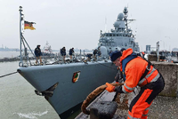 Leinen los. Die Bundeswehr will die Fregatte "Augsburg" ins Mittelmeer schicken