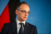 Heiko Maas (SPD), Außenminister, spricht bei einer Pressekonferenz im Auswärtigen Amt.
