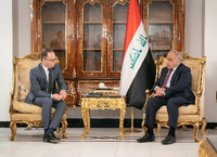 Heiko Maas im Gespräch mit Iraks Ministerpräsident Adil Abdul-Mahdi.