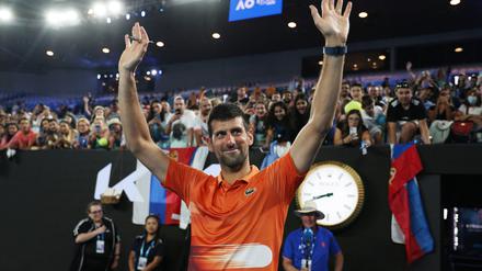 Beim Benefizspiel gegen Nick Kyrgios erfuhr Novak Djokovic bereits großen Zuspruch.