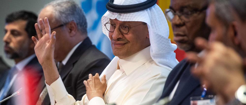 Saudi-Arabiens Energieminister Abdulaziz bin Salman während der Opec-Sitzung.