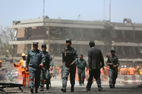 Die deutsche Botschaft in Kabul wurde bei einem Autobombenanschlag schwer beschädigt.