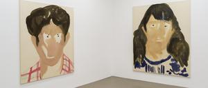 Die Porträts zeigen Menschen aus dem Umfeld der malerin Tamina Amadyar.