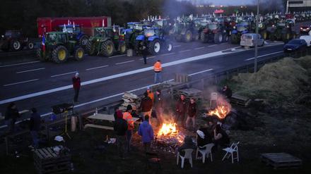 Bauernproteste im Januar in Frankreich.