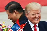 Chinas Präsident Xi Jinping (links) und sein US-Kollege Donald Trump zeigten sich zufrieden.