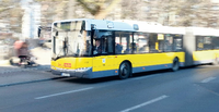 Hat auch häufig Verspätung: ein Bus der Linie M 41.