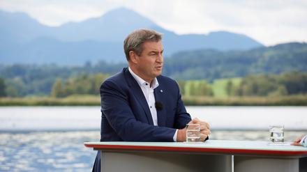 ZDF-Sommerinterview mit Markus Söder (CSU).