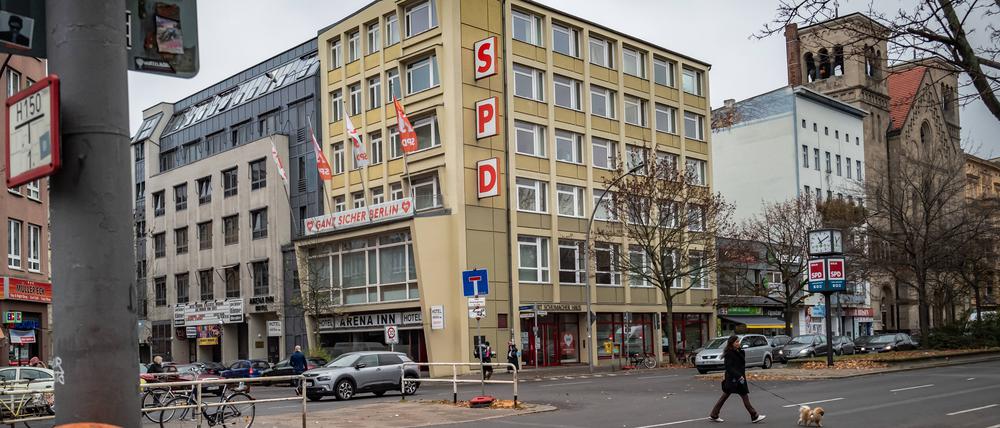 Das Kurt-Schumacher-Haus in Berlin-Wedding: Hier residiert der SPD-Landesverband.