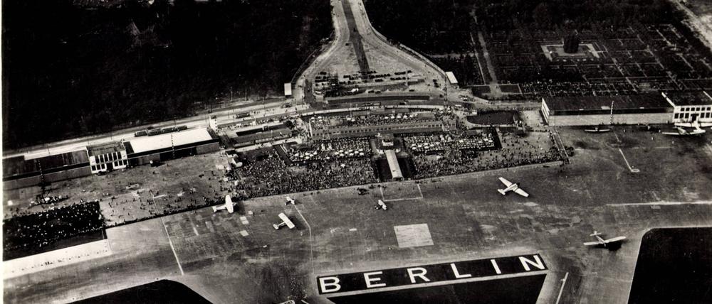 Der Flughafen Tempelhof um das Jahr 1935.