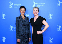 Sahra Wagenknecht und Regisseurin Sandra Kaudelka.