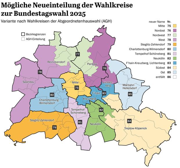 Berlin legt keinen Widerspruch ein Der Wahlkreis Lichtenberg soll