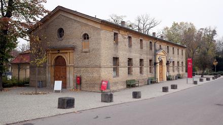 

Das Besucherzentrum an der historische Mühle am Park Sanssouci in Potsdam.