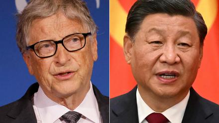 Bill Gates und Chinas Staatschef Xi Jinping.