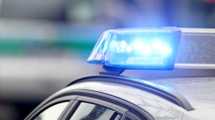 Blaulichter von Polizeifahrzeugen, aufgenommen am 19.02.2014 in München (Bayern).