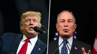 US-Präsident Donald Trump (l.) und der demokratische Präsidentschaftsbewerber Michael Bloomberg.