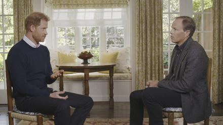 72 Minuten sprach Prinz Harry (links) mit dem ITV-Journalisten Tom Bradby.  