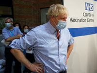 Boris Johnson besucht das Guy's Krankenhaus in London, wo die ersten Impfungen in Großbritannien gegen das Coronavirus erfolgen.
