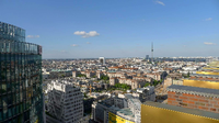 Das wollen wir sehen: Mit diesem Ausblick lockt der Panoramapunkt am Potsdamer Platz - es gibt noch weitaus mehr zu bestaunen von da oben. Aber wo genau befindet sich der Aussichtspunkt?