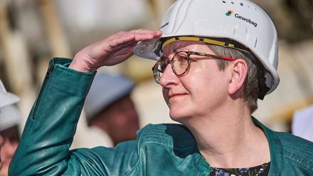 Bundesbauministerin Klara Geywitz (SPD) kann ihre Ziele bislang nicht erreichen.