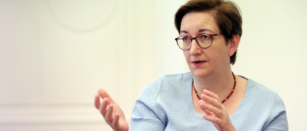 Bundesbauministerin Klara Geywitz (SPD), Interview und Redaktionsbesuch in den Potsdamer Neusten Nachrichten in Potsdam.