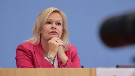 Bundesministerin des Innern und für Heimat Nancy Faeser.
